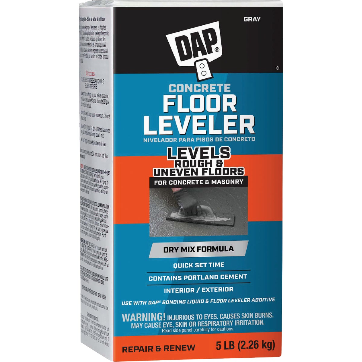 DAP Bondex Concrete Floor Leveler, Gray, 5 Lbs.