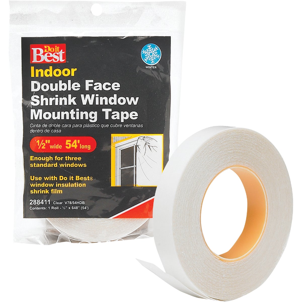 Do it 1/2 In. x 54 Ft. Indoor Window Film Tape