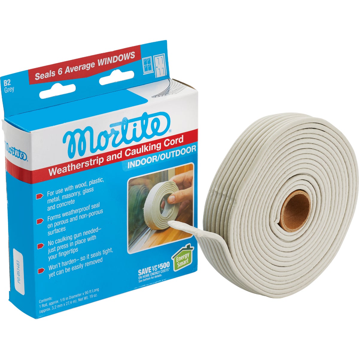 Mortite 90 Ft. Gray 19 Oz Weatherstrip & Caulking Cord