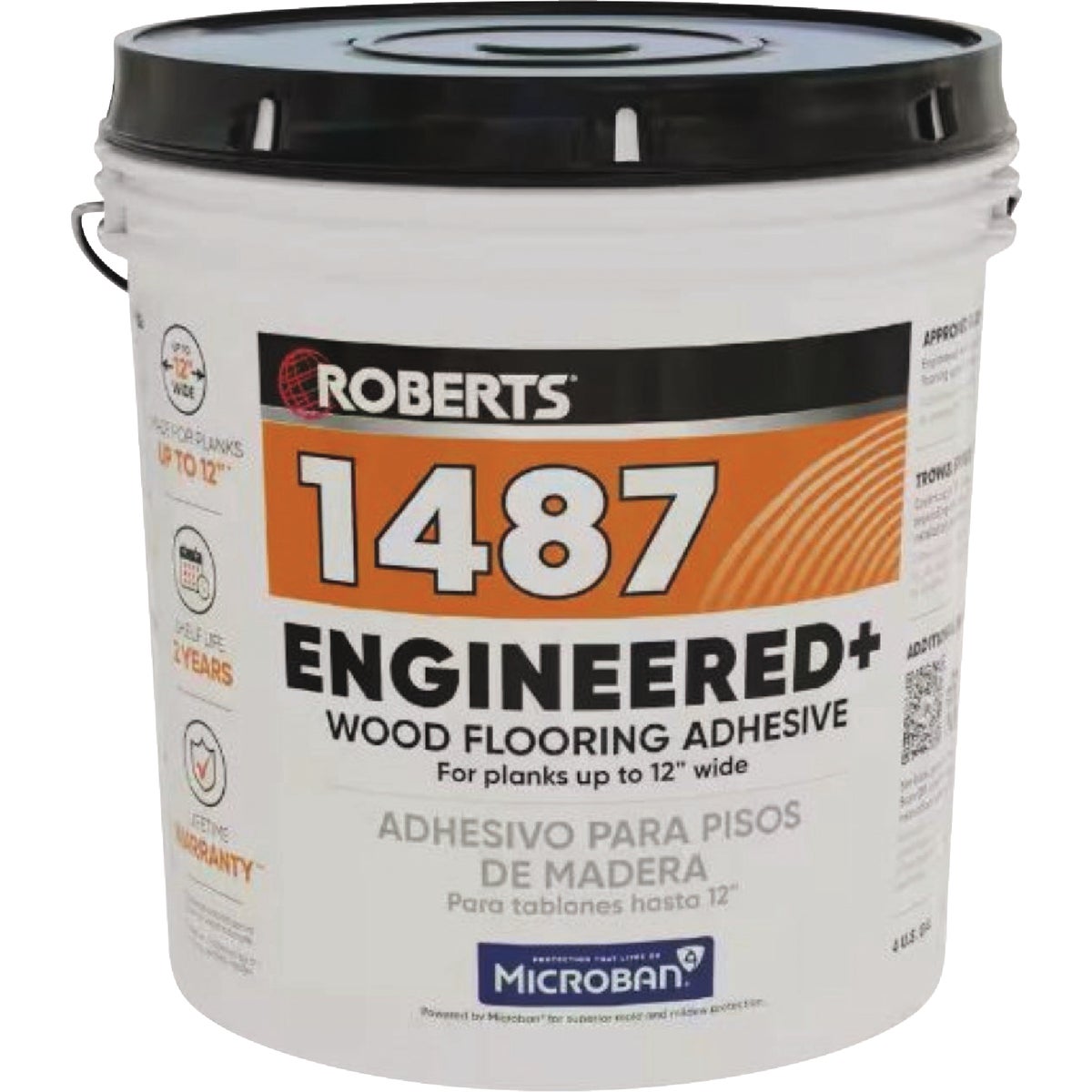 Roberts 1487 Engineered+ Wood Flooring Adhesive, 4 Gal.