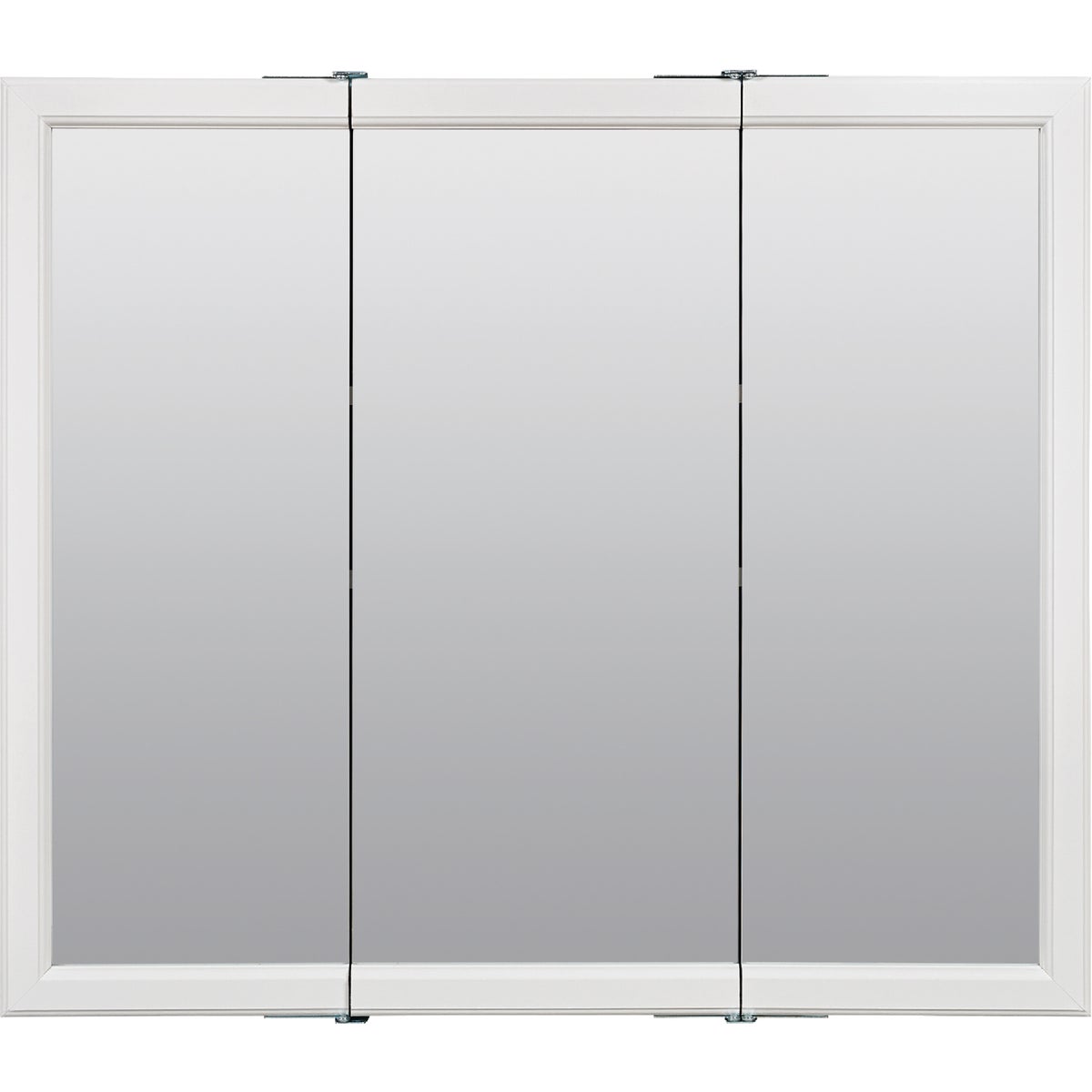 Zenith Zenna Home White 30 In. W x 28 In. H x 6 In. D Tri-View Surface Mount Medicine Cabinet