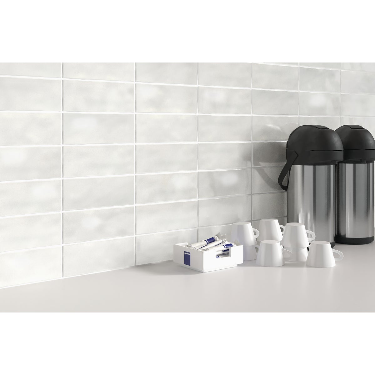 Emser Passion 3 In. x 8 In. Glossy Blanco Porcelain Wall Tile (3.92 Sq. Ft./Case)
