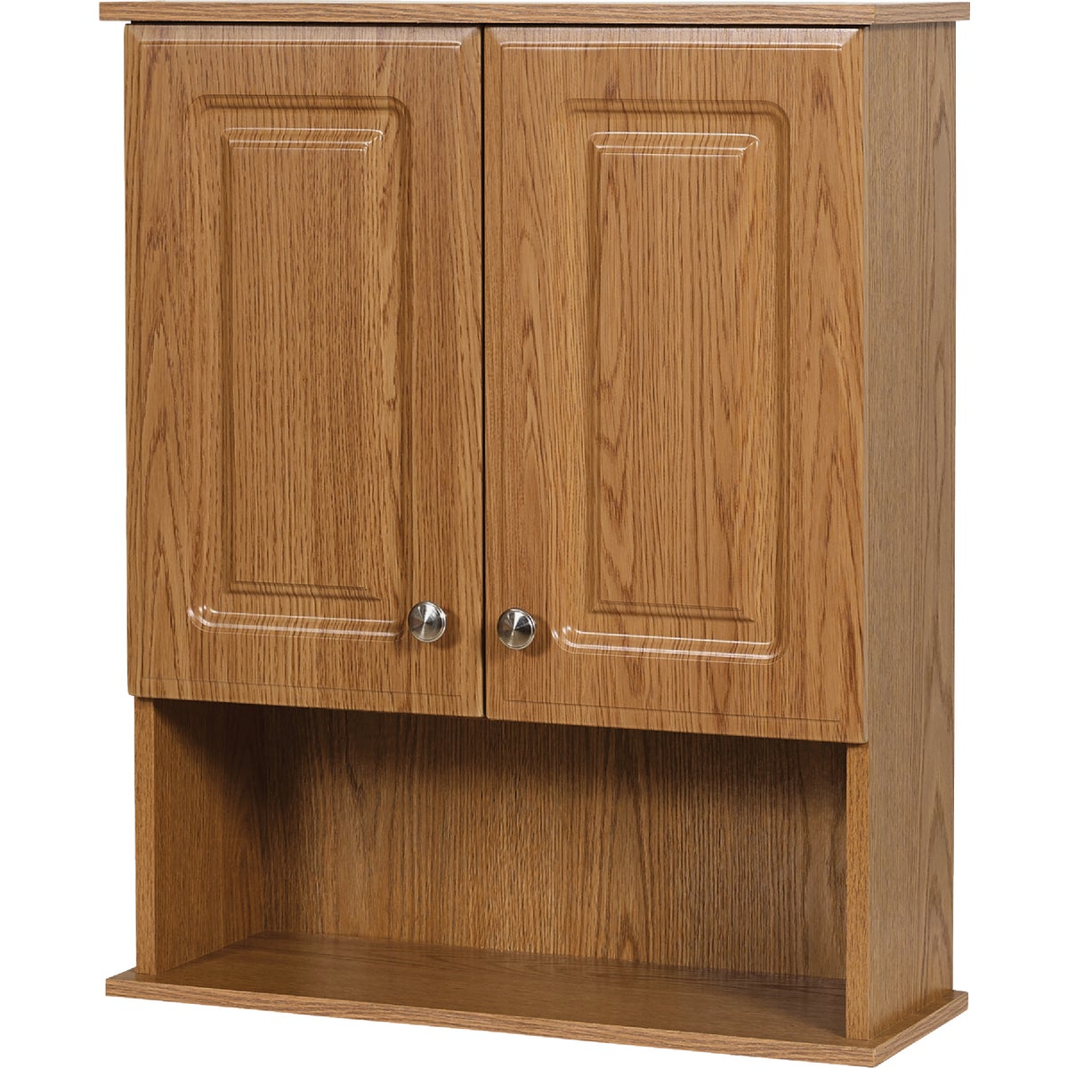 Zenith Zenna Home Oak 23 In. W x 8-1/4 In. D x 28 In. H Wall Bath Cabinet