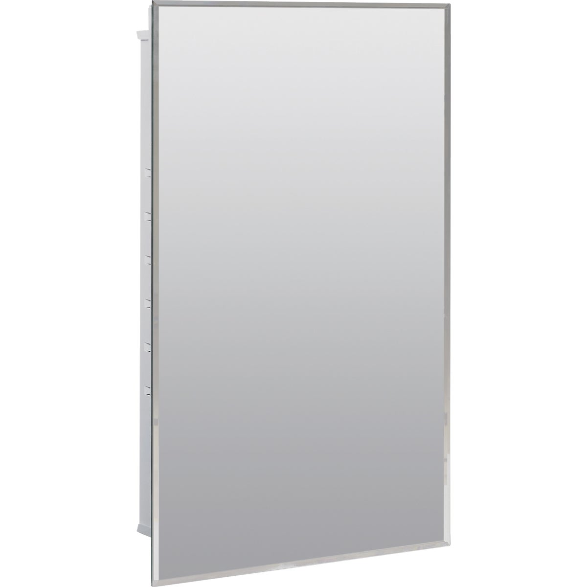 Zenith Zenna Home 16 In. W. x 26 In. H. x 4.5 In. D. Single Mirror Surface/Recess Mount Frameless Beveled Medicine Cabinet