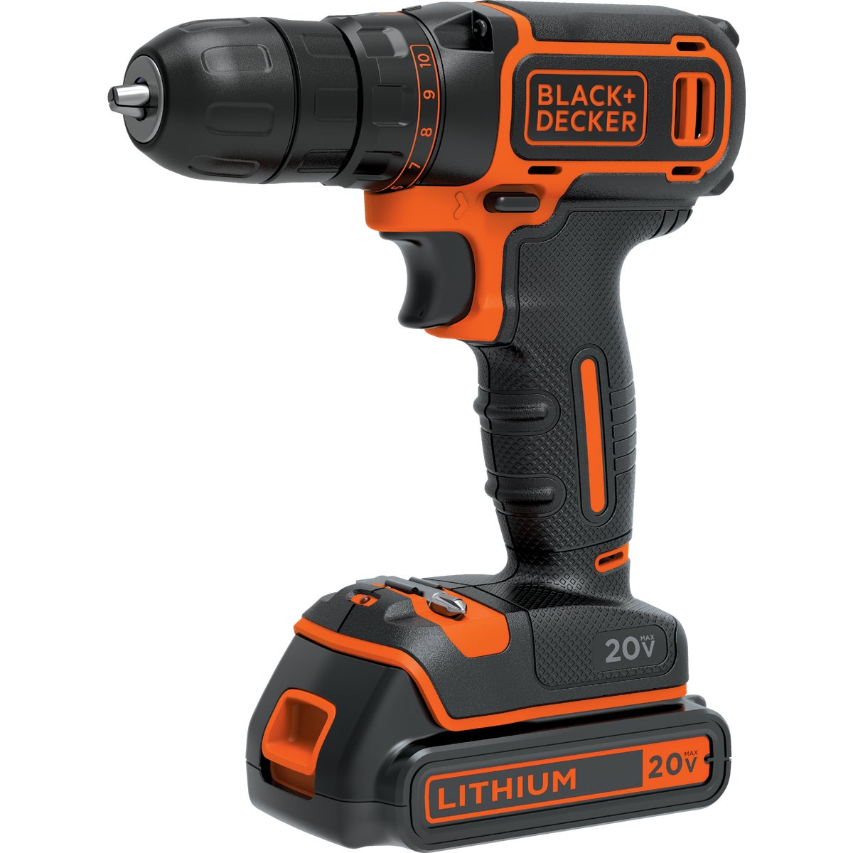 Black & Decker 20-Volt MAX Lithium-Ion 3/8 In. Cordless Drill Kit