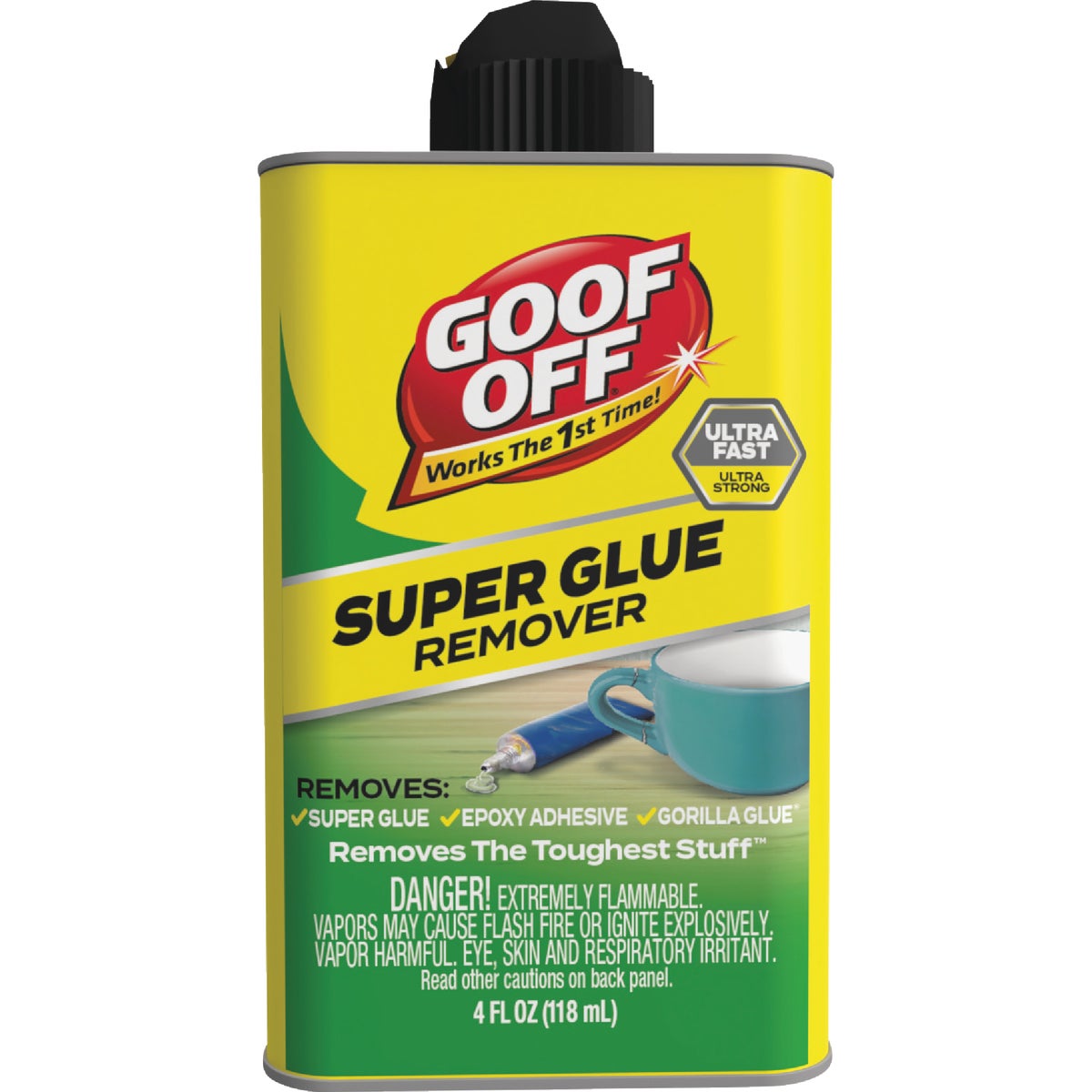 Goof Off 4 Oz. Pro Strength Super Glue Remover