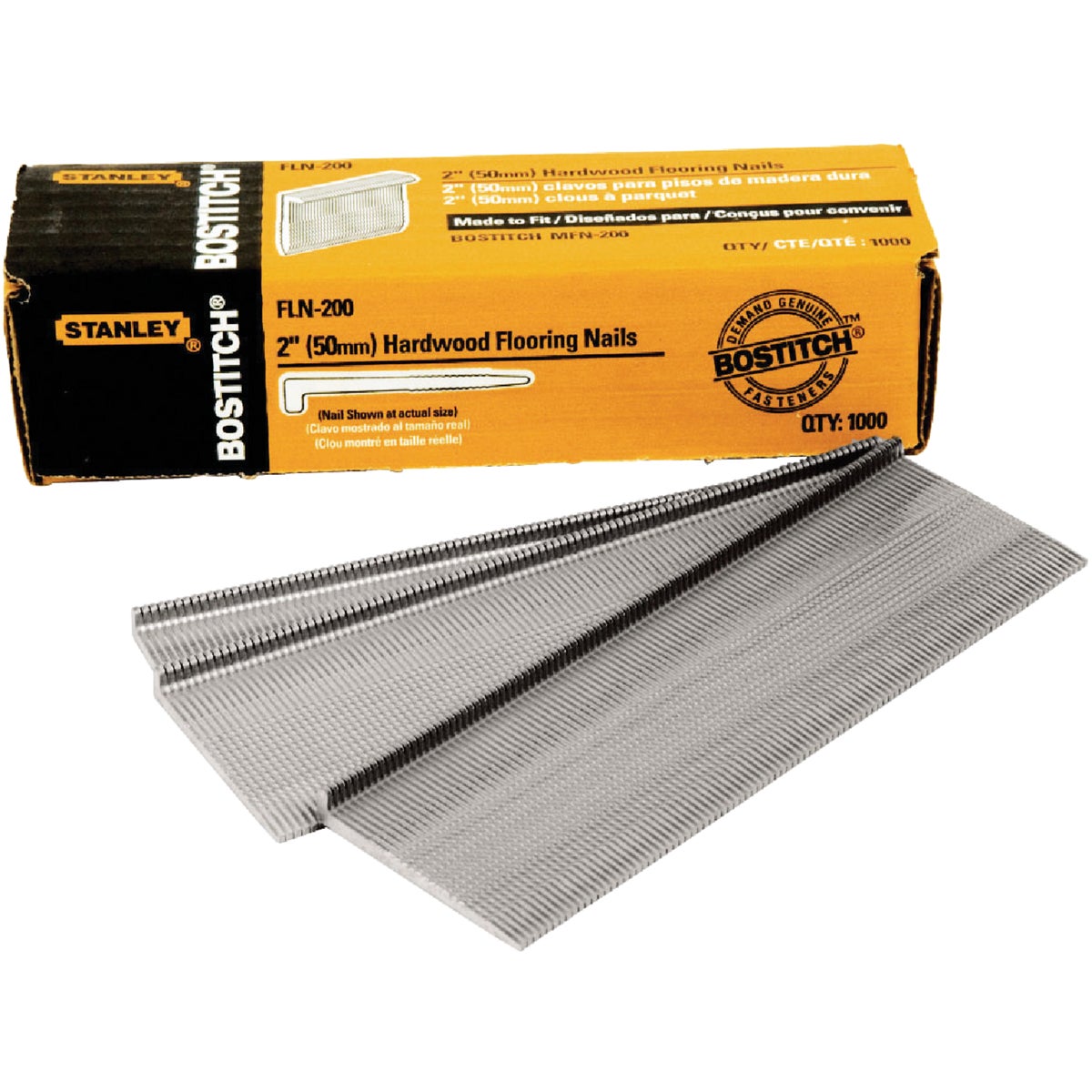 Bostitch 16-Gauge Coated L-Head Flooring Nail, 2 In. (1000 Ct.)