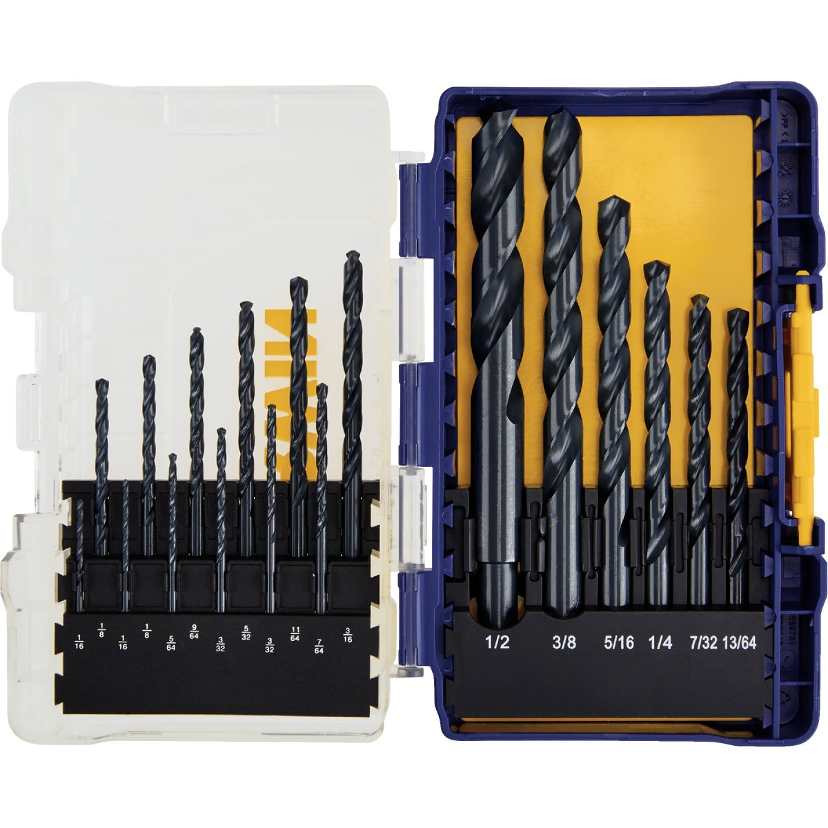 Irwin 18-Piece Black Oxide Drill Bit Set