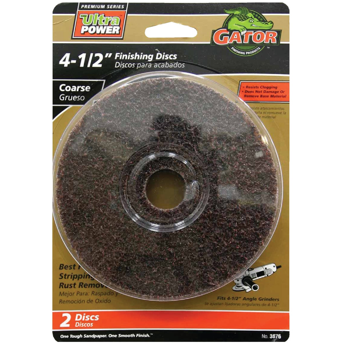 Gator 4-1/2 In. Coarse Fiber Disc (2-Pack)