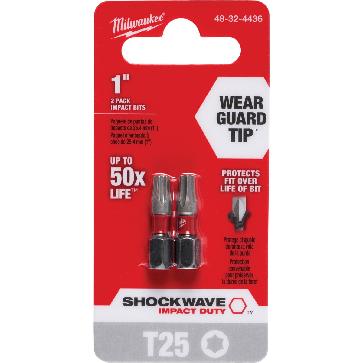 2PK T25  TORX INSERT BIT