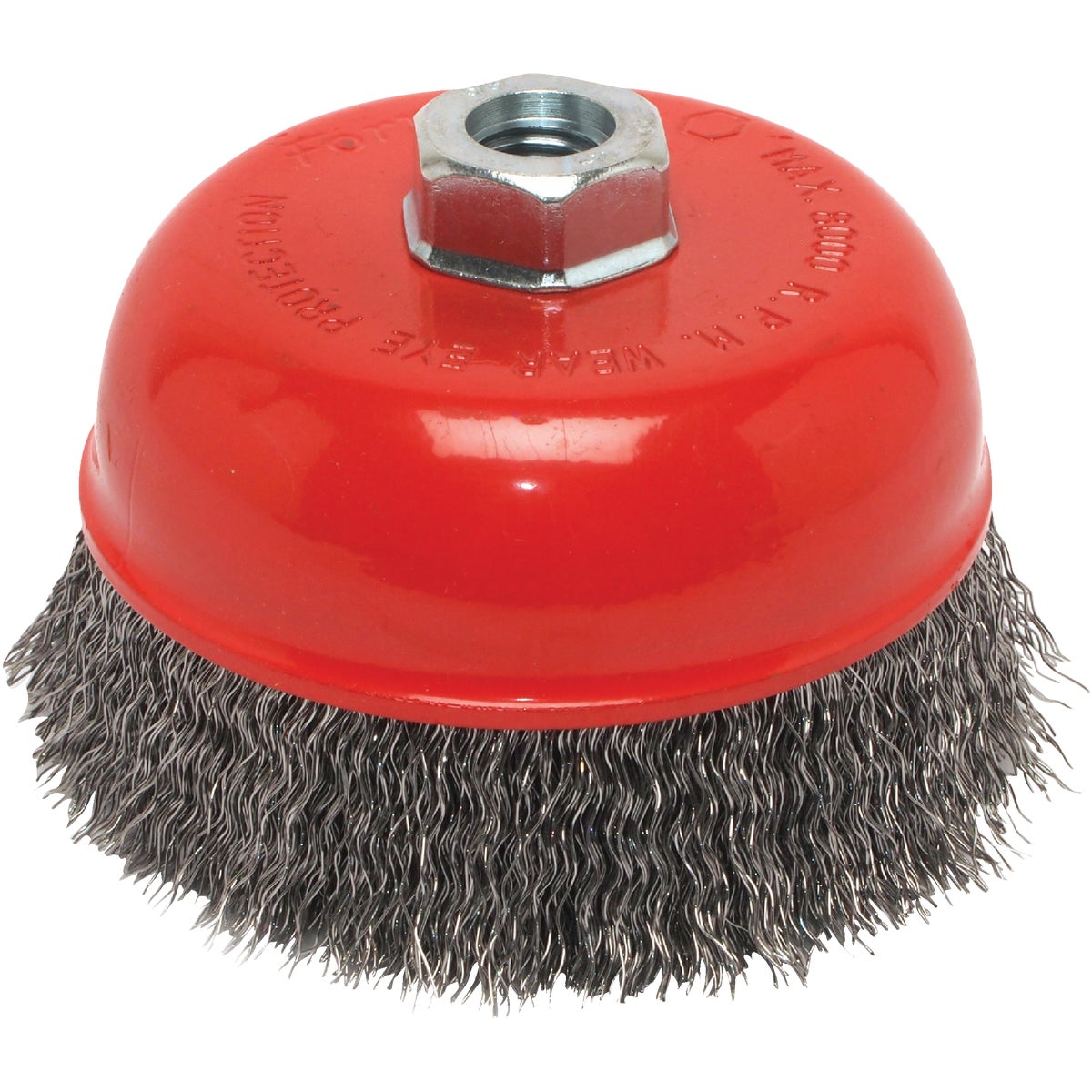 Forney 5 In. Crimped .014 In. Angle Grinder Wire Brush