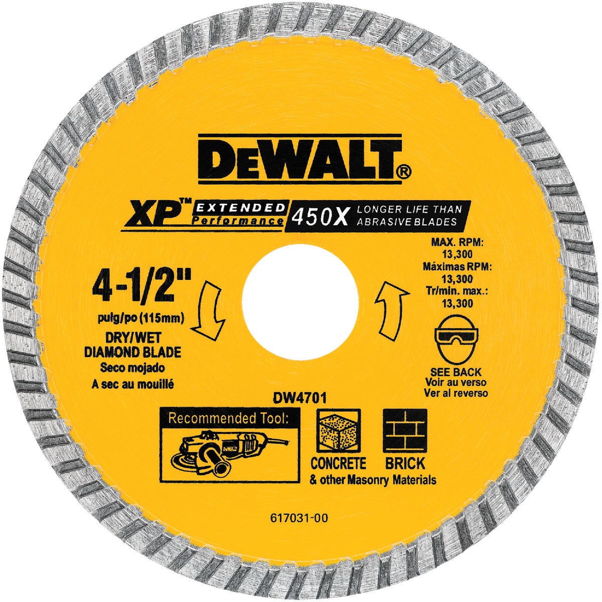 4-1/2 DRY CUT DIAM WHEEL