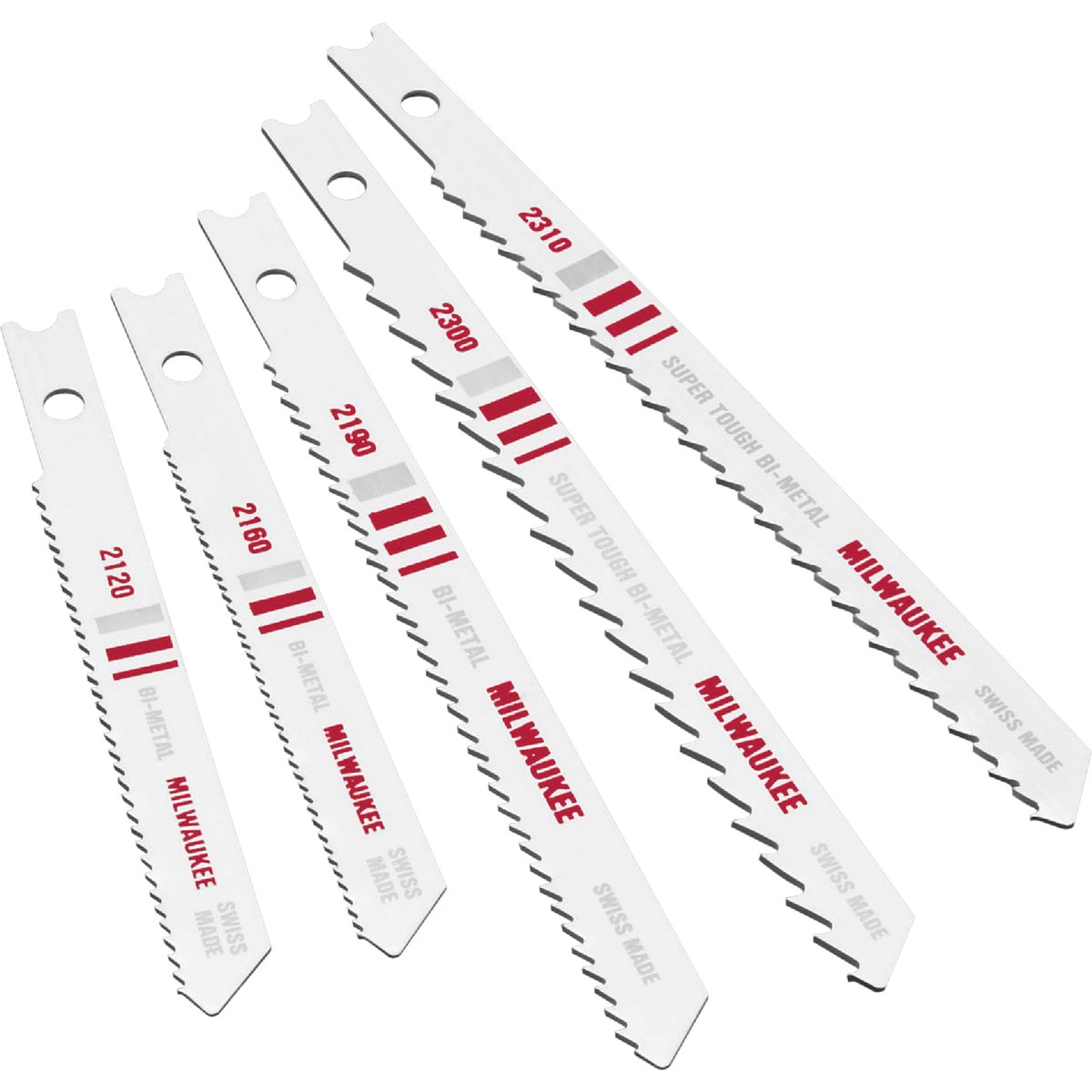 Milwaukee 5-Piece U-Shank Jig Saw Blade Set