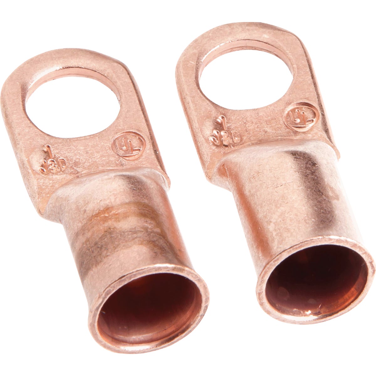 Forney #1 Cable x 3/8 In. Stud Copper Cable Lug (2-Pack)