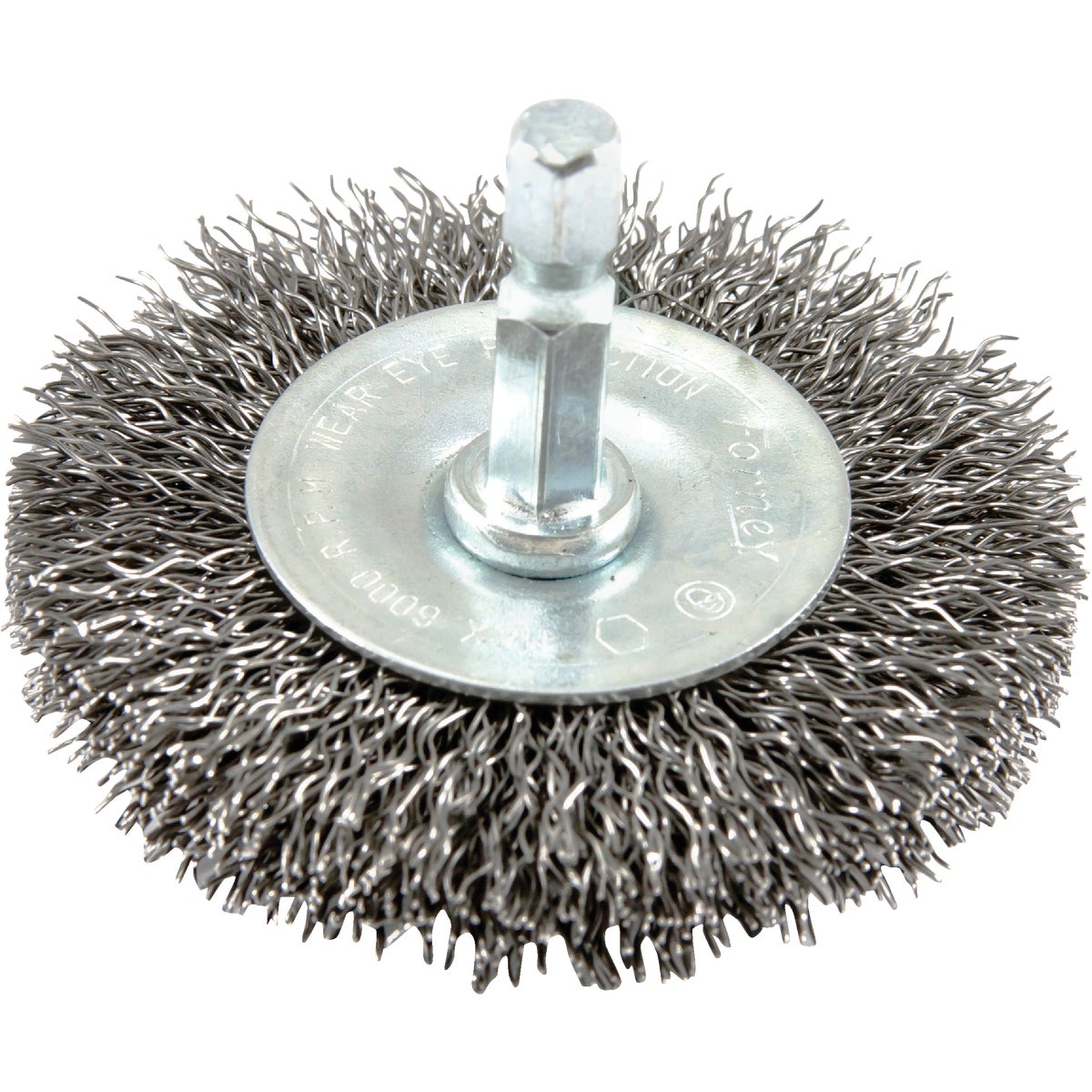 Forney 2-1/2 In. Hex Crimped, Coarse Drill-Mounted Wire Wheel