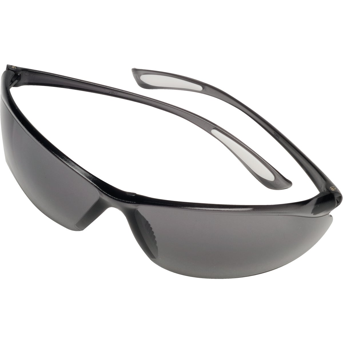 Safety Works Feather Fit Gray Frame Safety Glasses with Gray Lenses