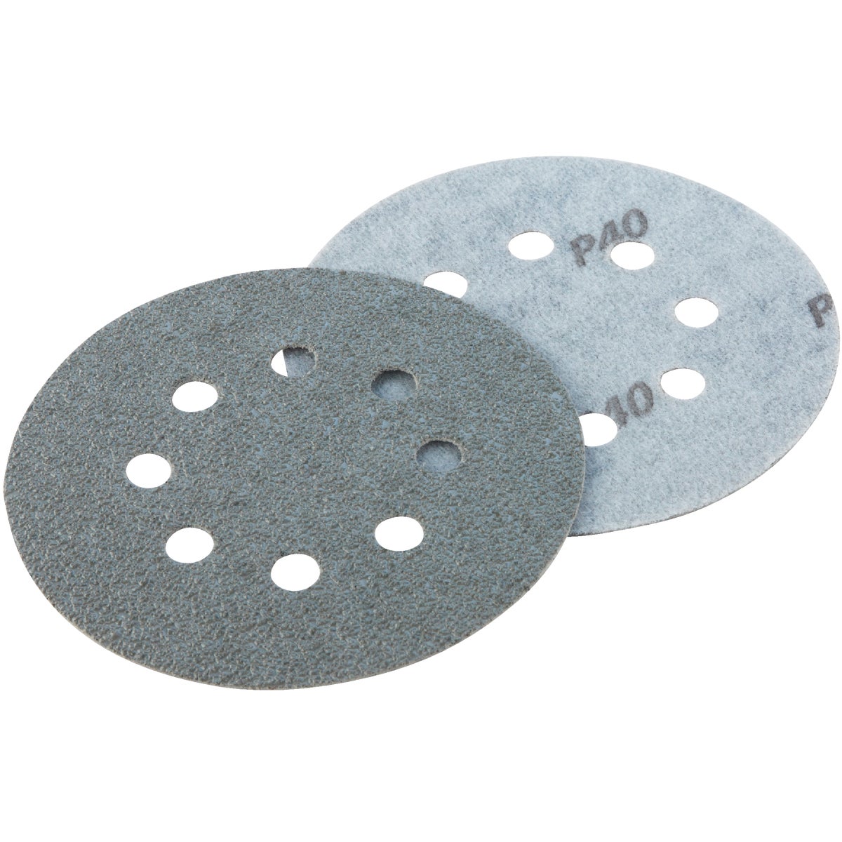 Gator 5 In. 40-Grit 8-Hole Pattern Vented Sanding Disc with Hook & Loop Backing (3-Pack)