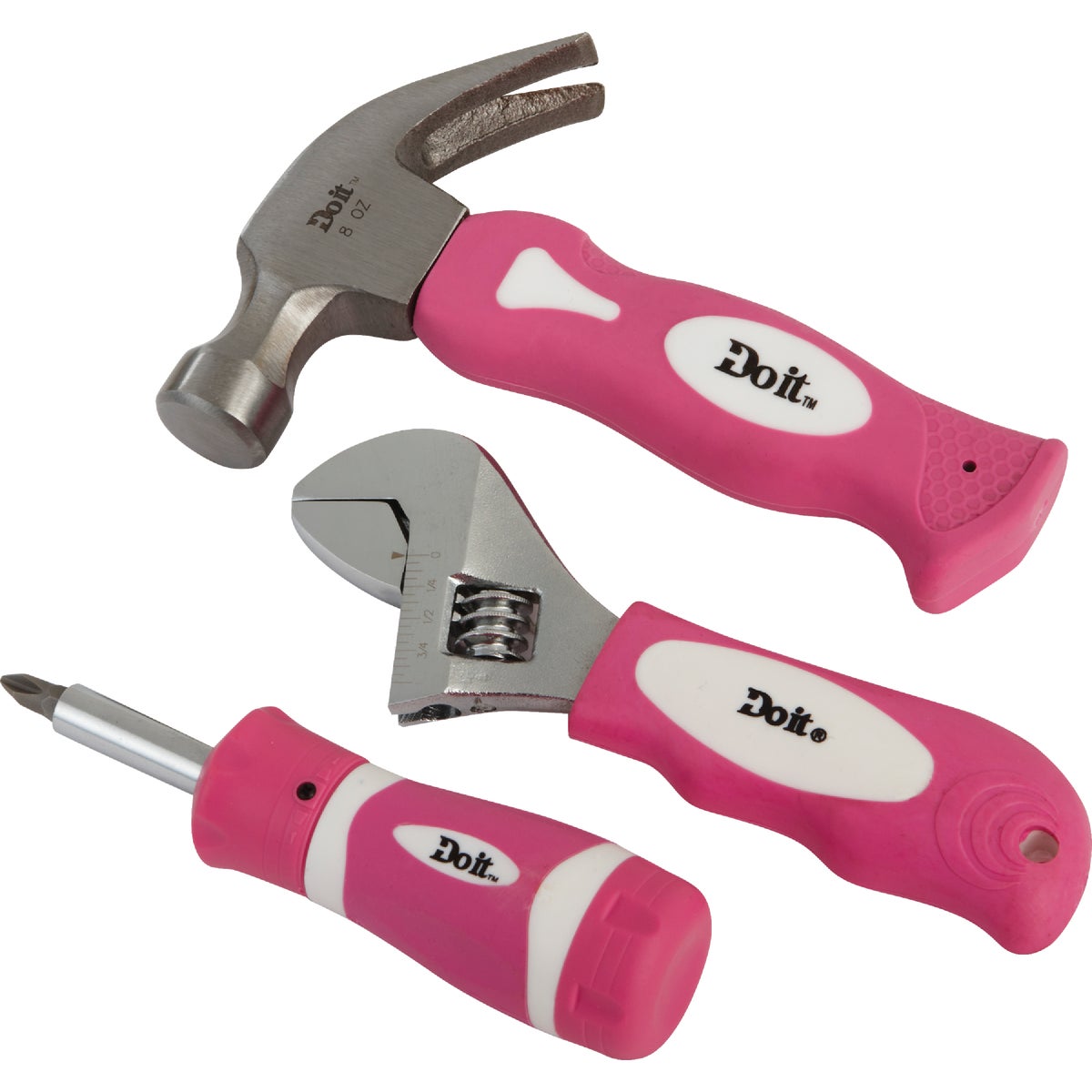 Do it 6-in-1 Screwdriver, Wrench, Hammer Mini Tool Set (3-Piece)