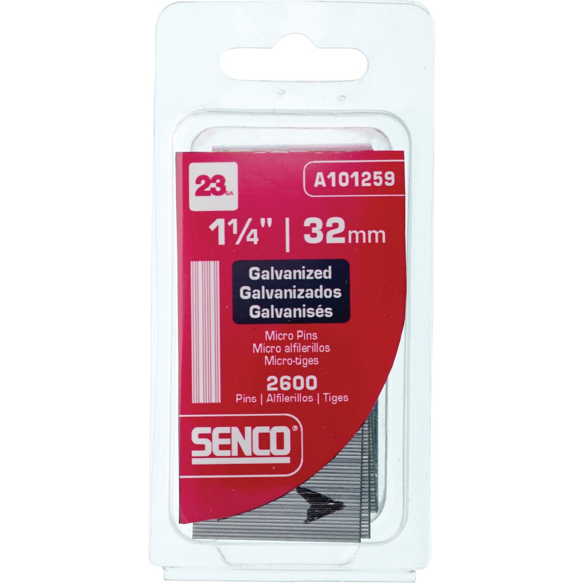 Senco 23-Gauge Galvanized Pin Nail, 1-1/4 In. (2600 Ct.)