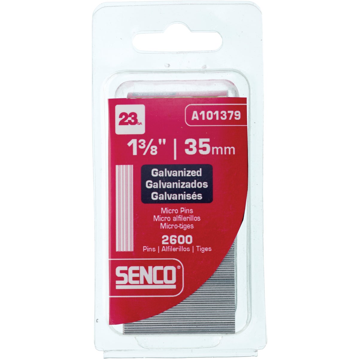 Senco 23-Gauge Galvanized Pin Nail, 1-3/8 In. (2600 Ct.)