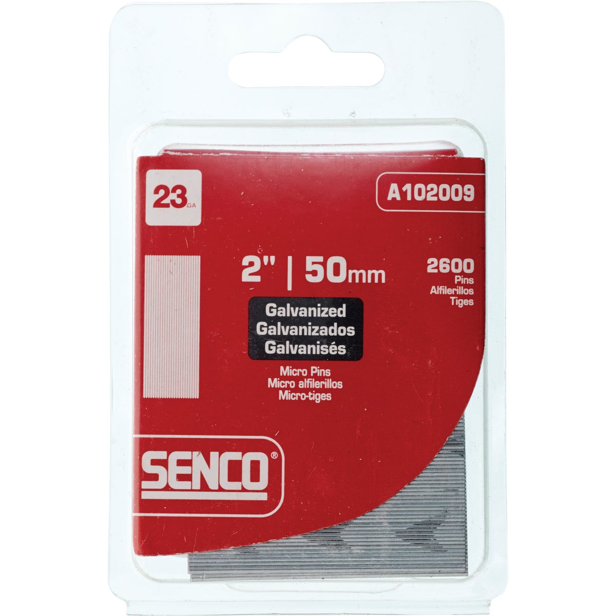 Senco 23-Gauge Galvanized Pin Nail, 2 In. (2600 Ct.)