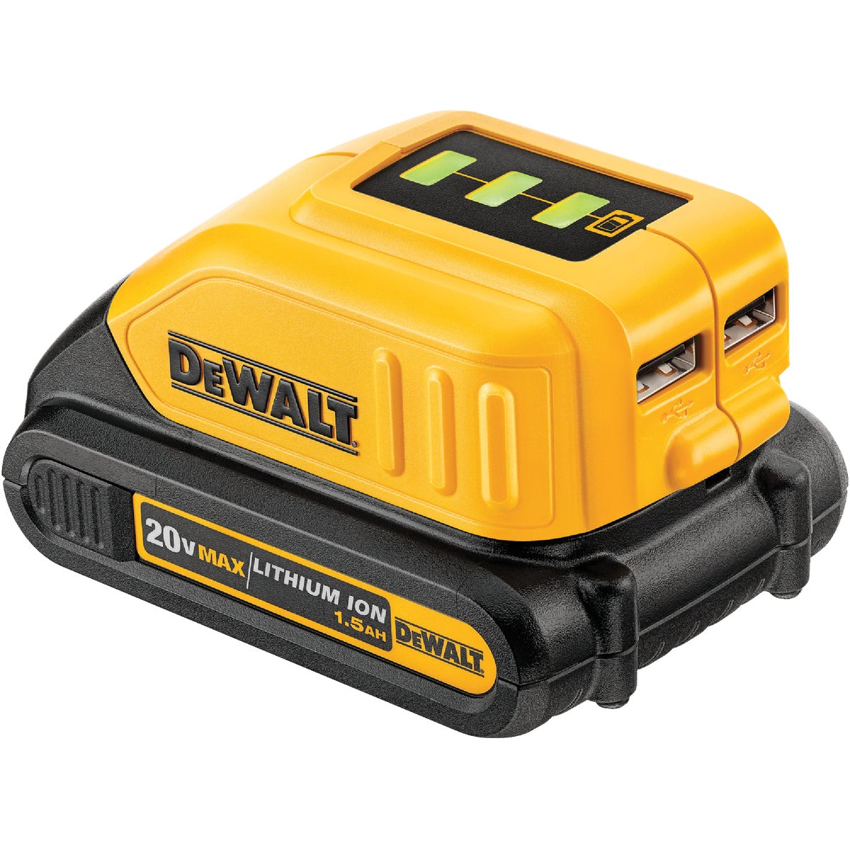 DEWALT 12 Volt/20 Volt MAX Lithium-Ion USB Power Source