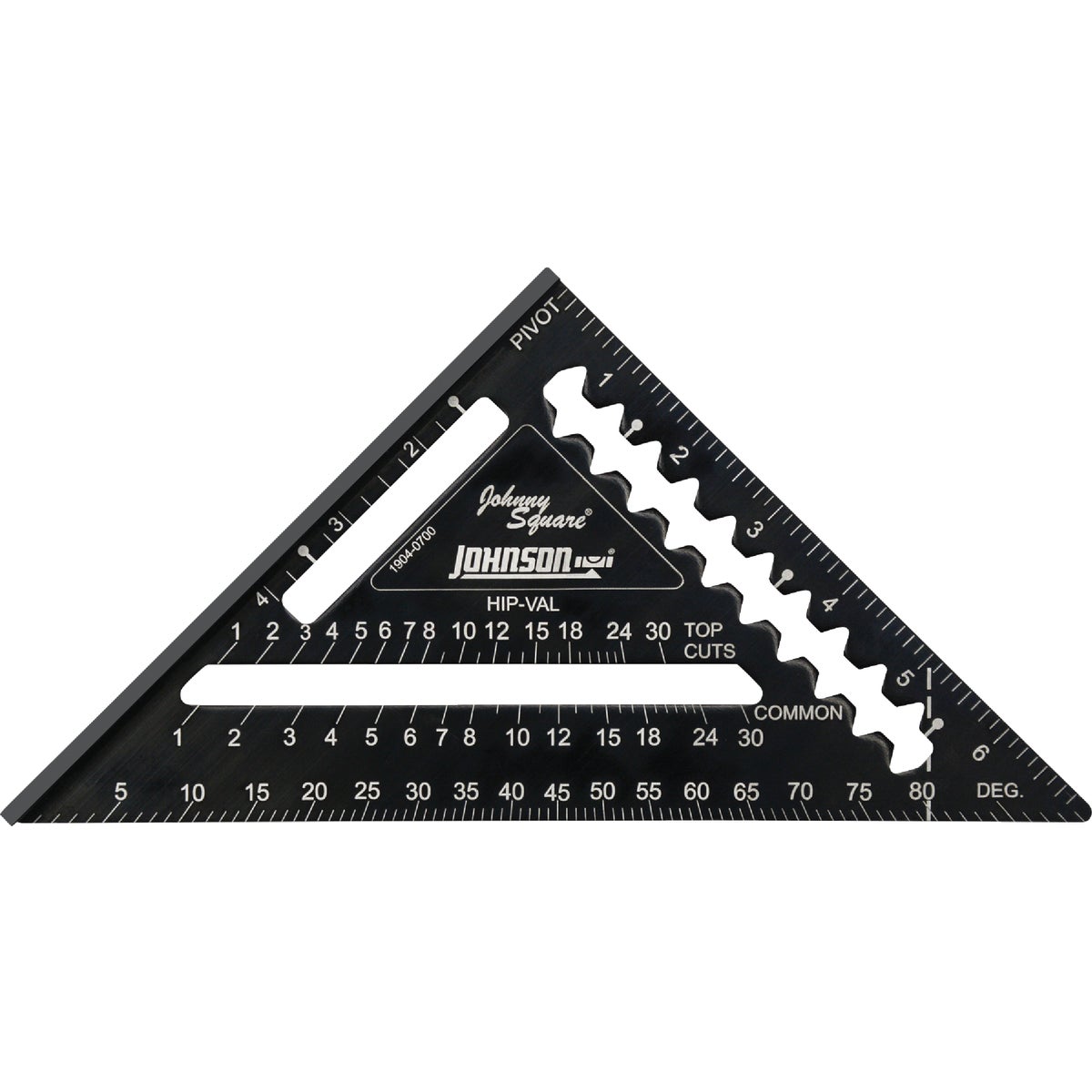 Johnson Level Johnny Square 7 In. Aluminum Professional Easy-Read Rafter Square
