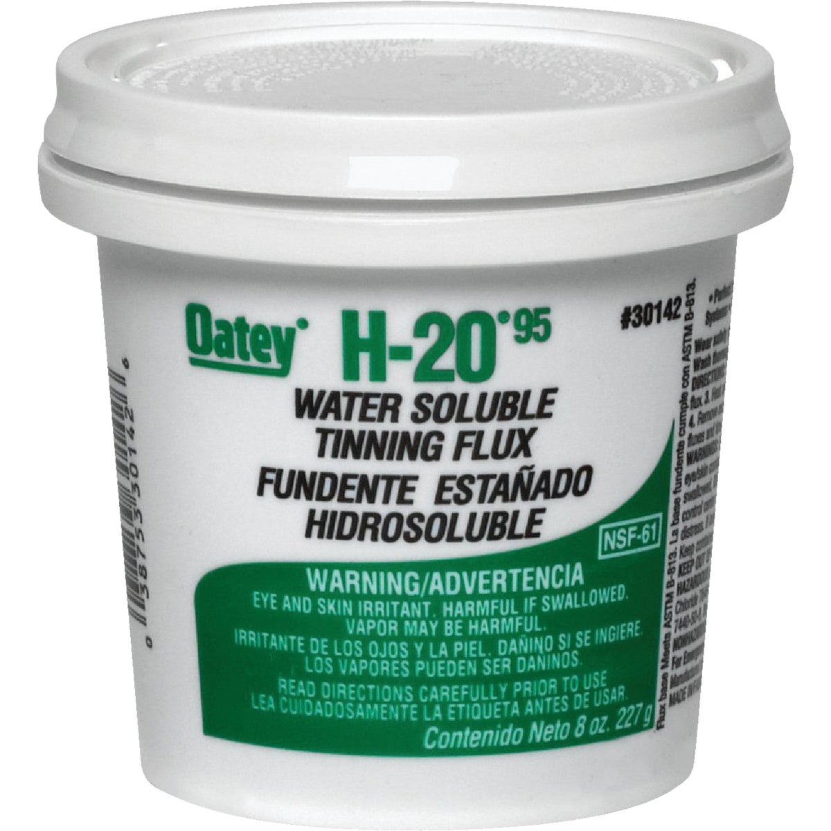 Oatey H-2095 8 Oz. Water Soluble Tinning Flux, Paste