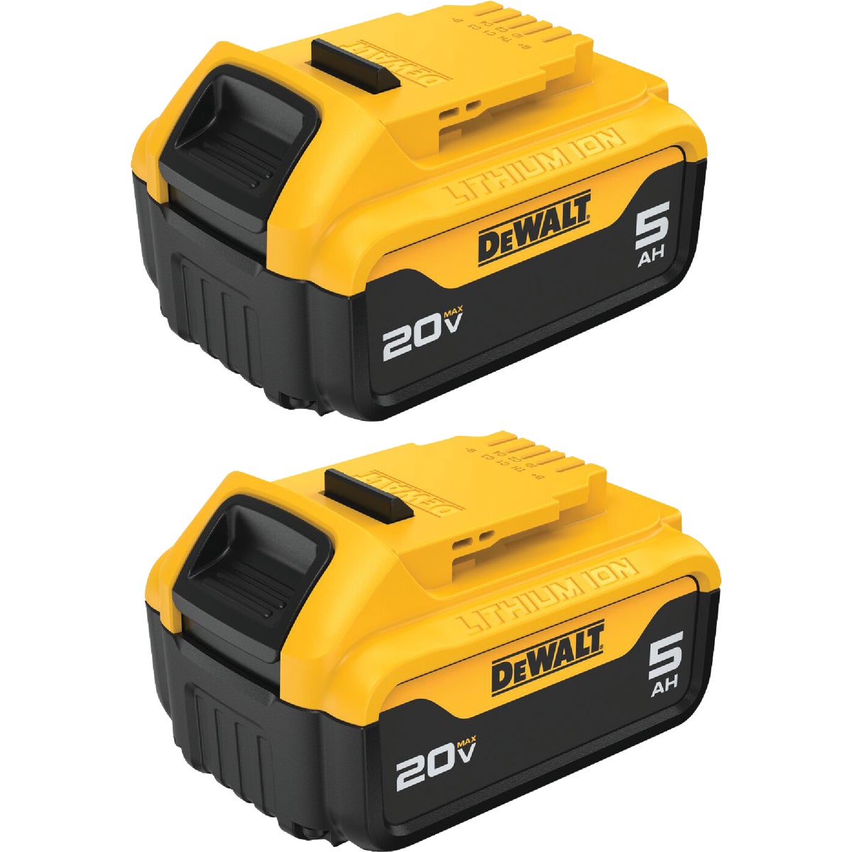 DEWALT 20 Volt MAX XR Lithium-Ion 5.0 Ah Premium Tool Battery (2-Pack)