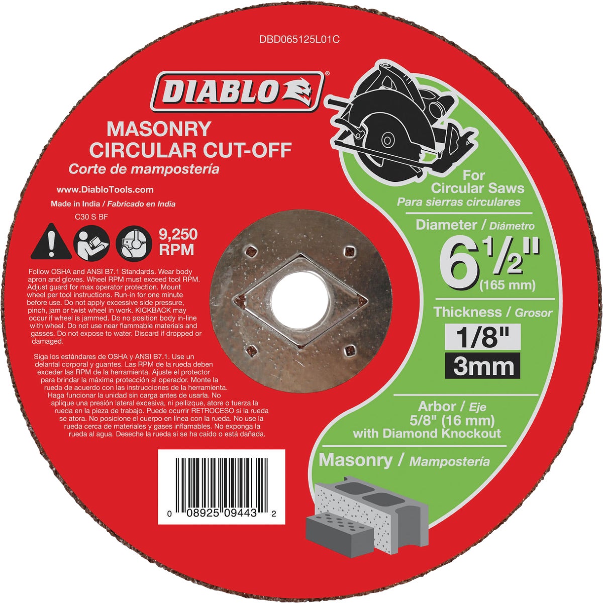 6-1/2″ MASONRY CUTOFF