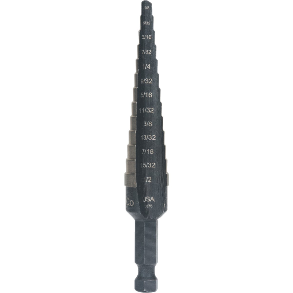 Irwin Unibit 1/8 In. - 1/2 In. #1 Step Drill Bit, 13 Steps