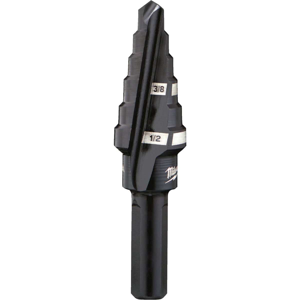 Milwaukee 3/8 In. - 1/2 In. #6 Step Drill Bit, 2 Steps