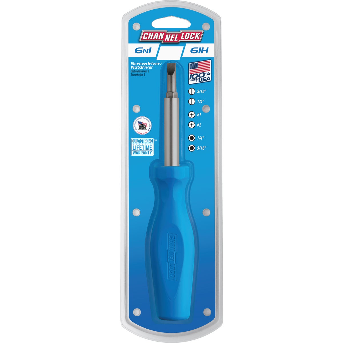 Channellock 6-in-1 Professional Multi-Bit Screwdriver