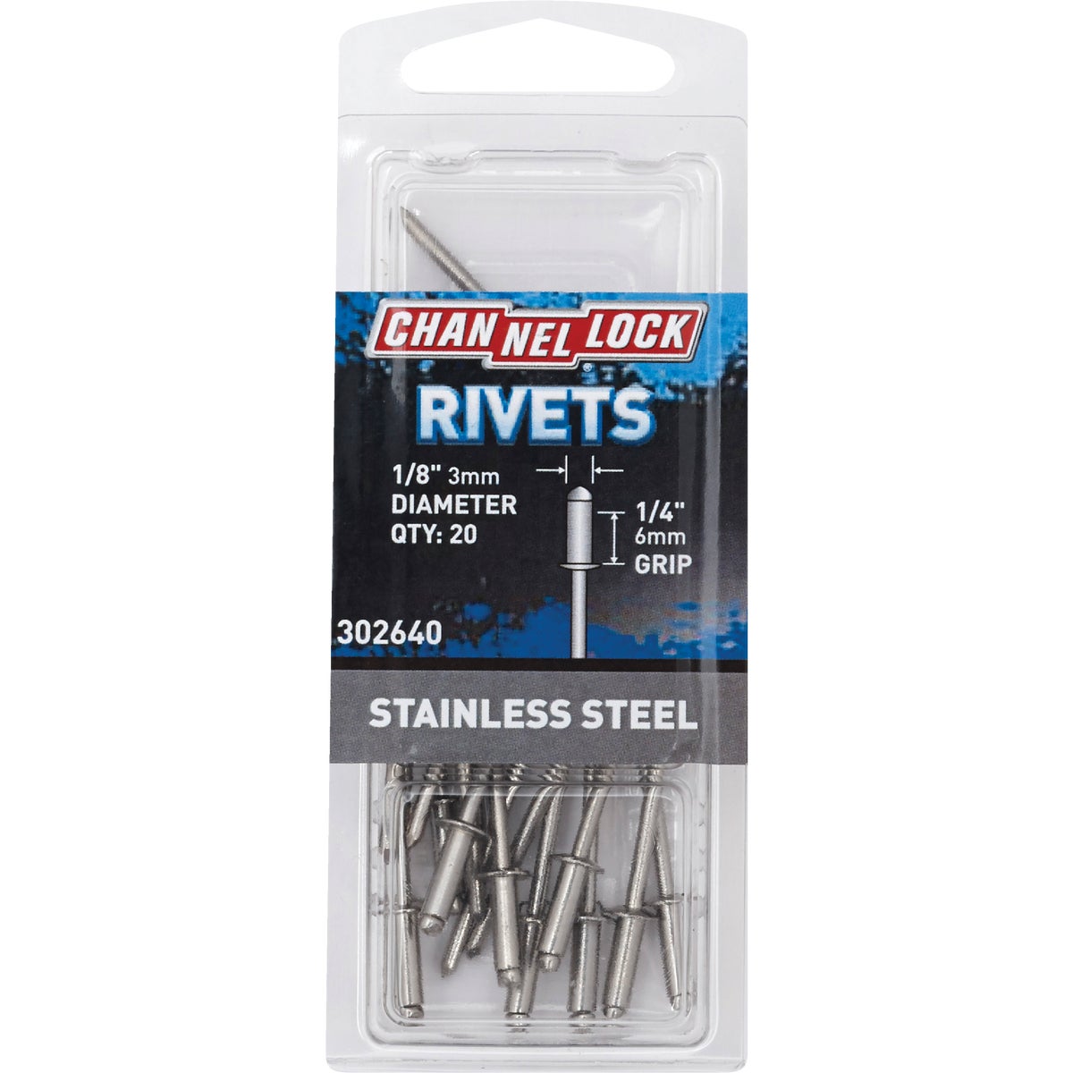 1/8X1/4 STEEL RIVET