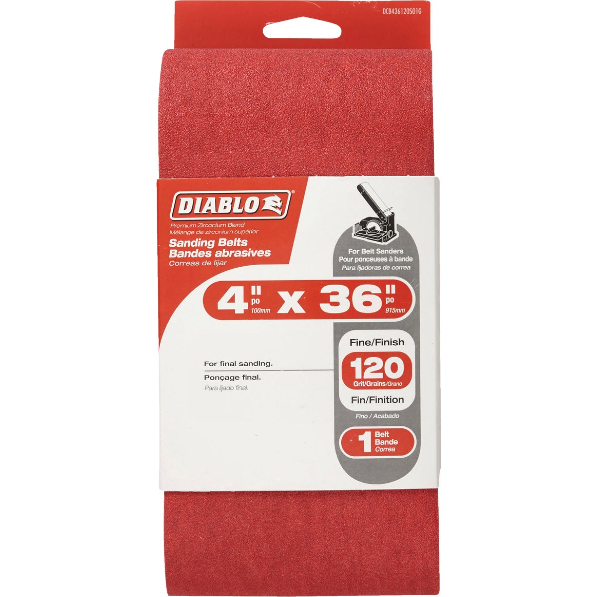 4X36 120G SANDING BELT