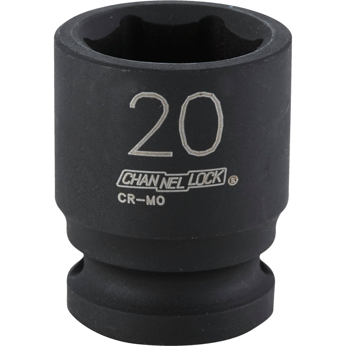 Channellock 1/2 In. Drive 20 mm 6-Point Shallow Metric Impact Socket