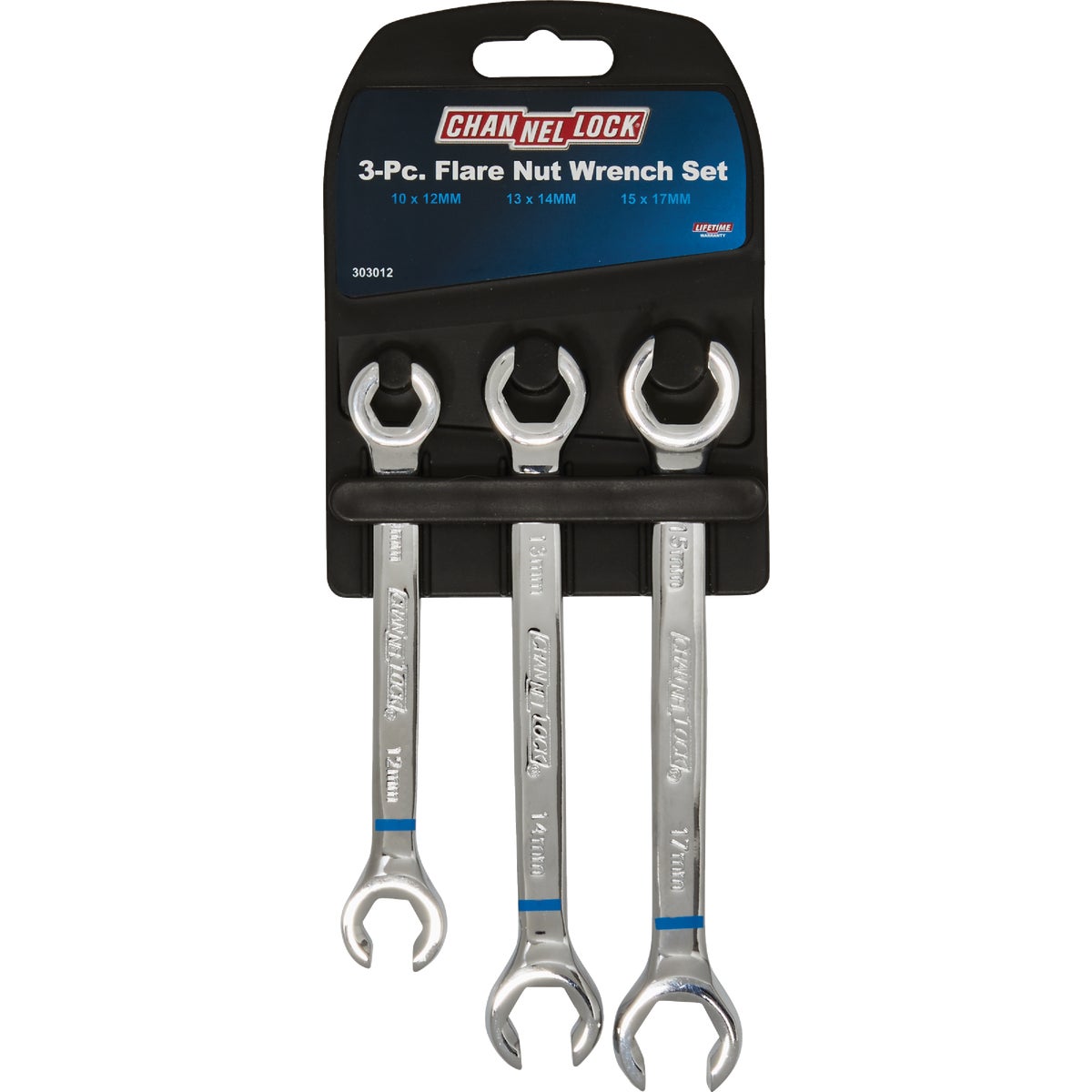 Channellock Metric 6-Point Flare Nut Wrench Set (3-Piece)