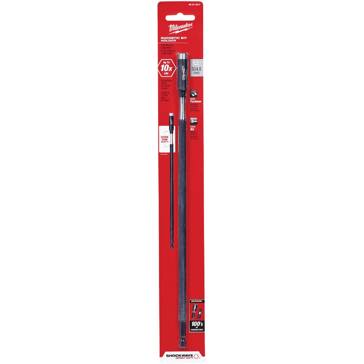 Milwaukee SHOCKWAVE 12 In. Magnetic Bit Holder