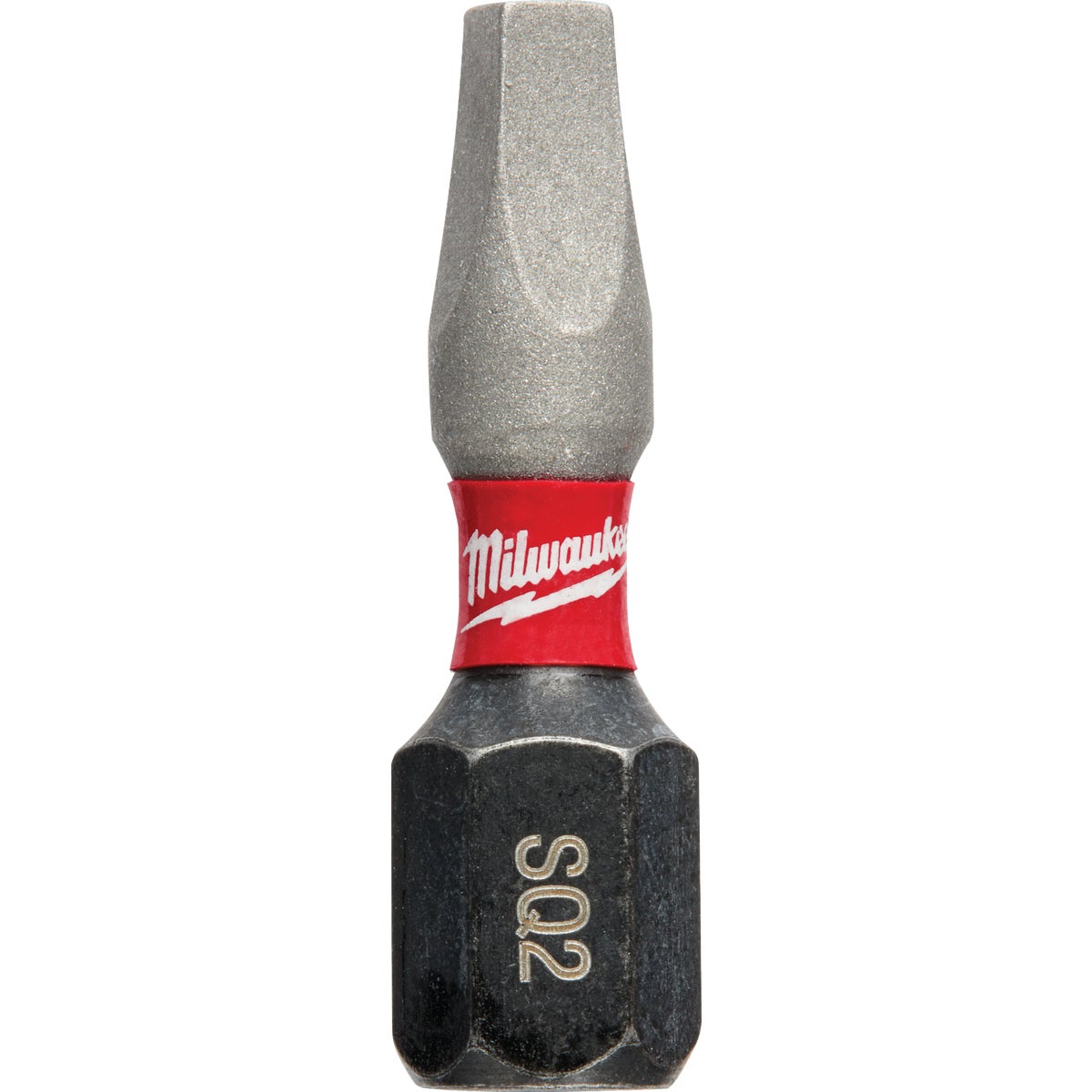 Milwaukee SHOCKWAVE #2 Square Recess 1 In. Insert Impact Screwdriver Bit 