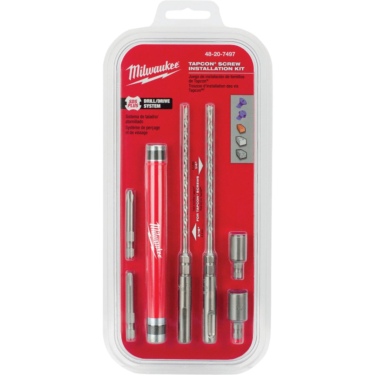 Milwaukee SDS-PLUS Rotary Hammer Drill Bit Set (7-Piece)