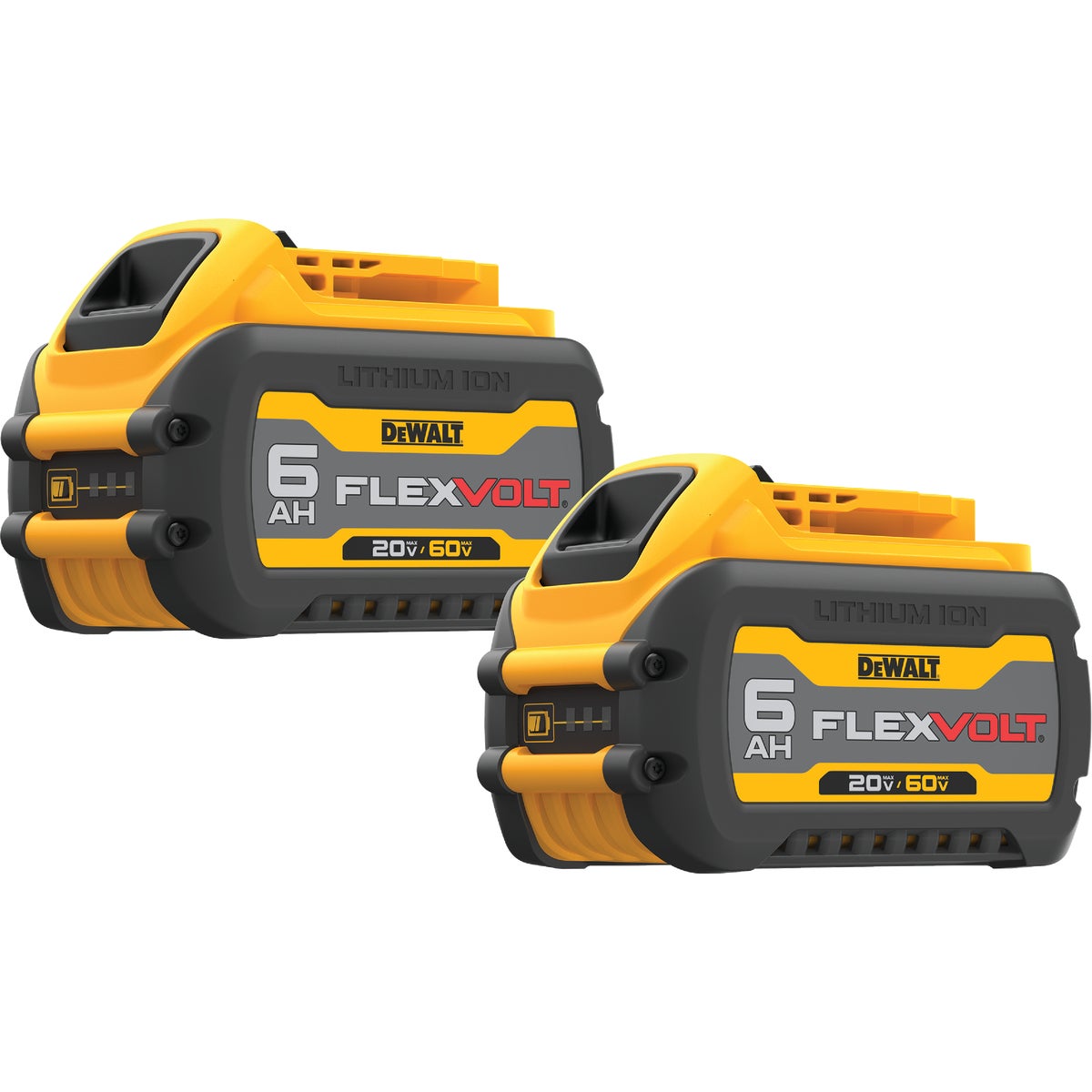 DEWALT FLEXVOLT 20 Volt and 60 Volt MAX Lithium-Ion 6.0 Ah Tool Battery (2-Pack)