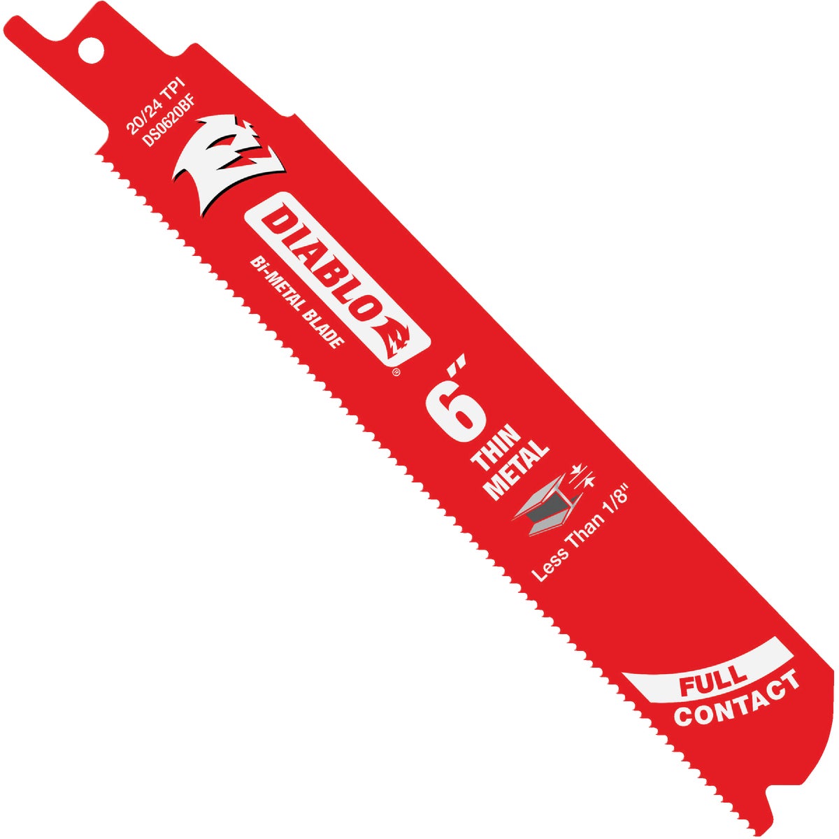 Diablo Steel Demon 6 In. 20/24 TPI Thin Metal Reciprocating Saw Blade (5-Pack)