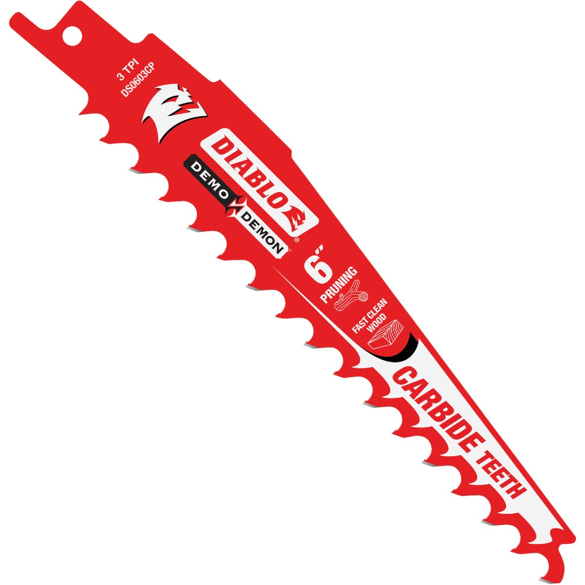 Diablo Demo Demon 6 In. 3 TPI Carbide Pruning Reciprocating Saw Blade (3-Pack)
