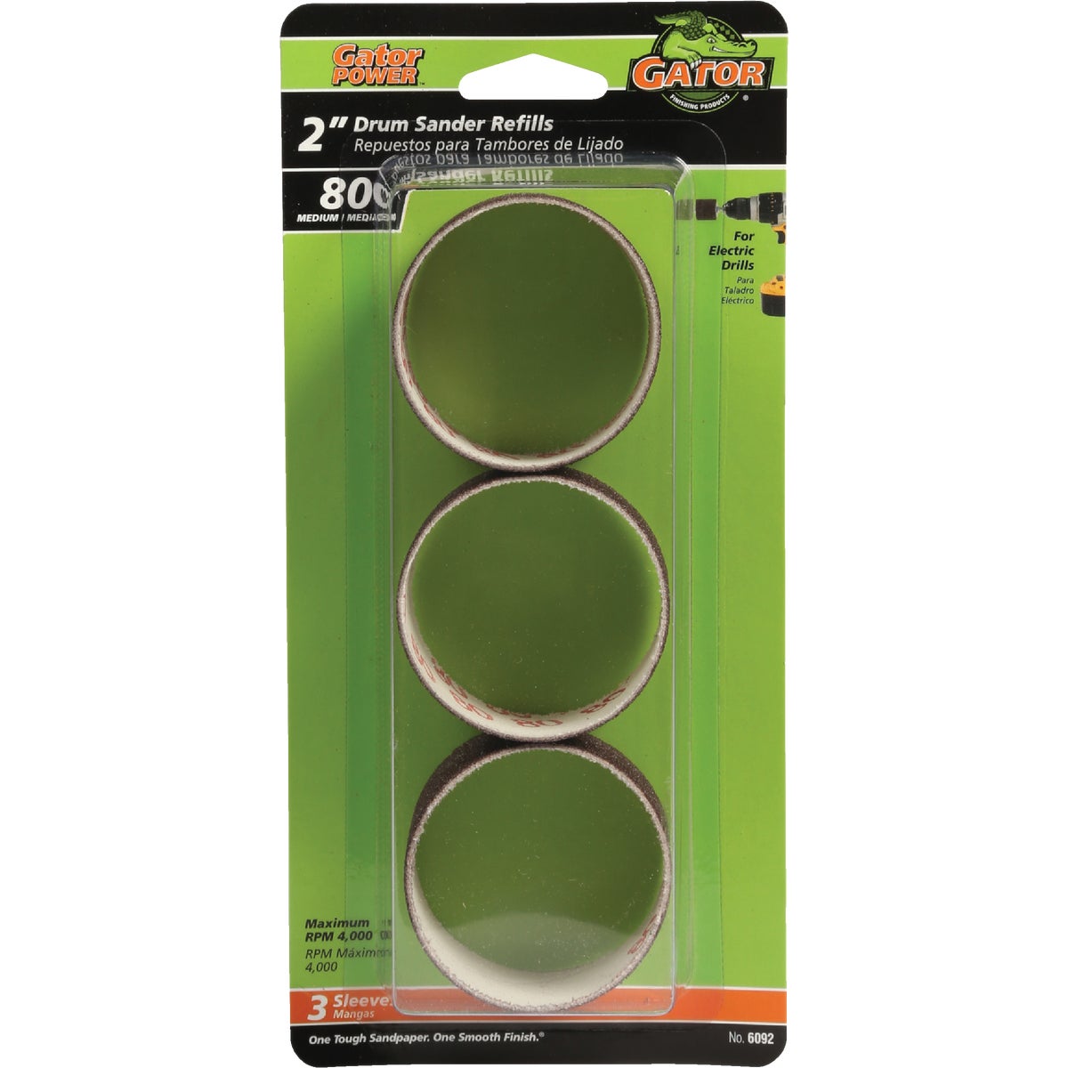 Gator 1-1/2 In. x 2 In. 80 Grit Drum Sander Refills (3-Pack)