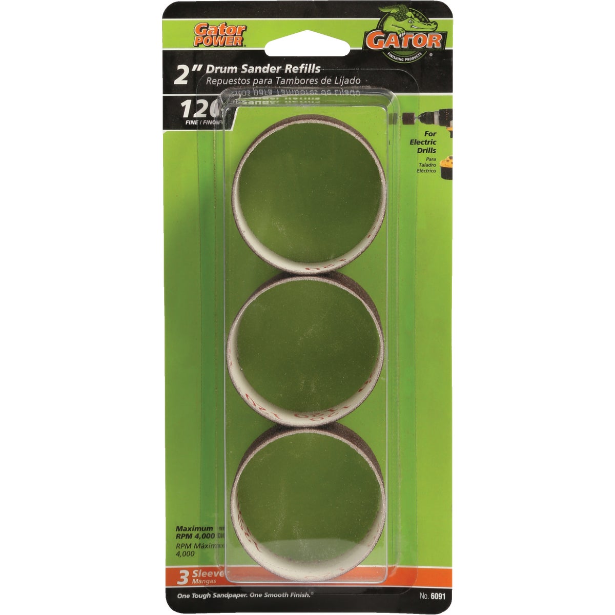 Gator 1-1/2 In. x 2 In. 120 Grit Drum Sander Refills (3-Pack)