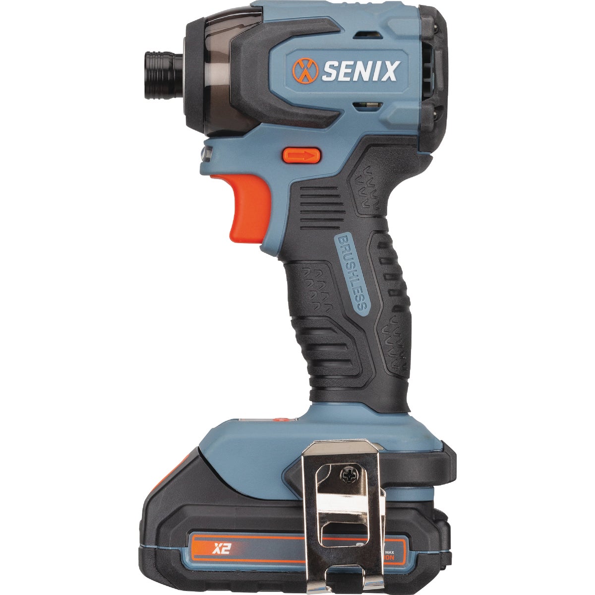 Senix X2 20 Volt Max Brushless 1/4 In. Hex Cordless Impact Driver Kit with 2.0 Ah Battery & Charger