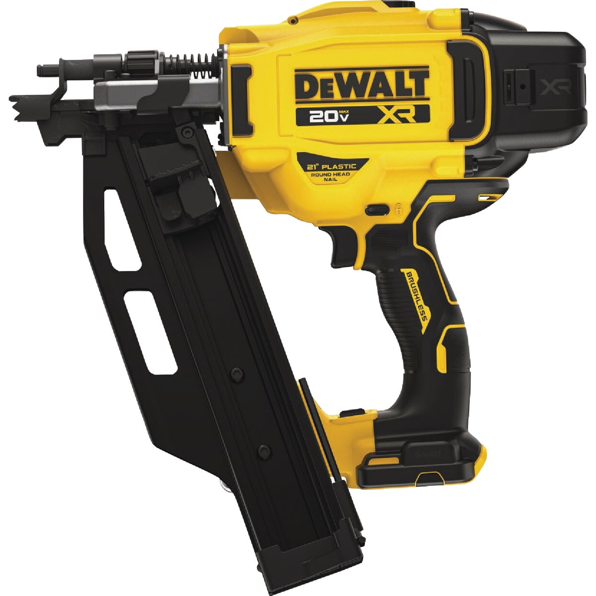 DEWALT 20V MAX XR Brushless 21 Degree Cordless Framing Nailer (Tool Only)