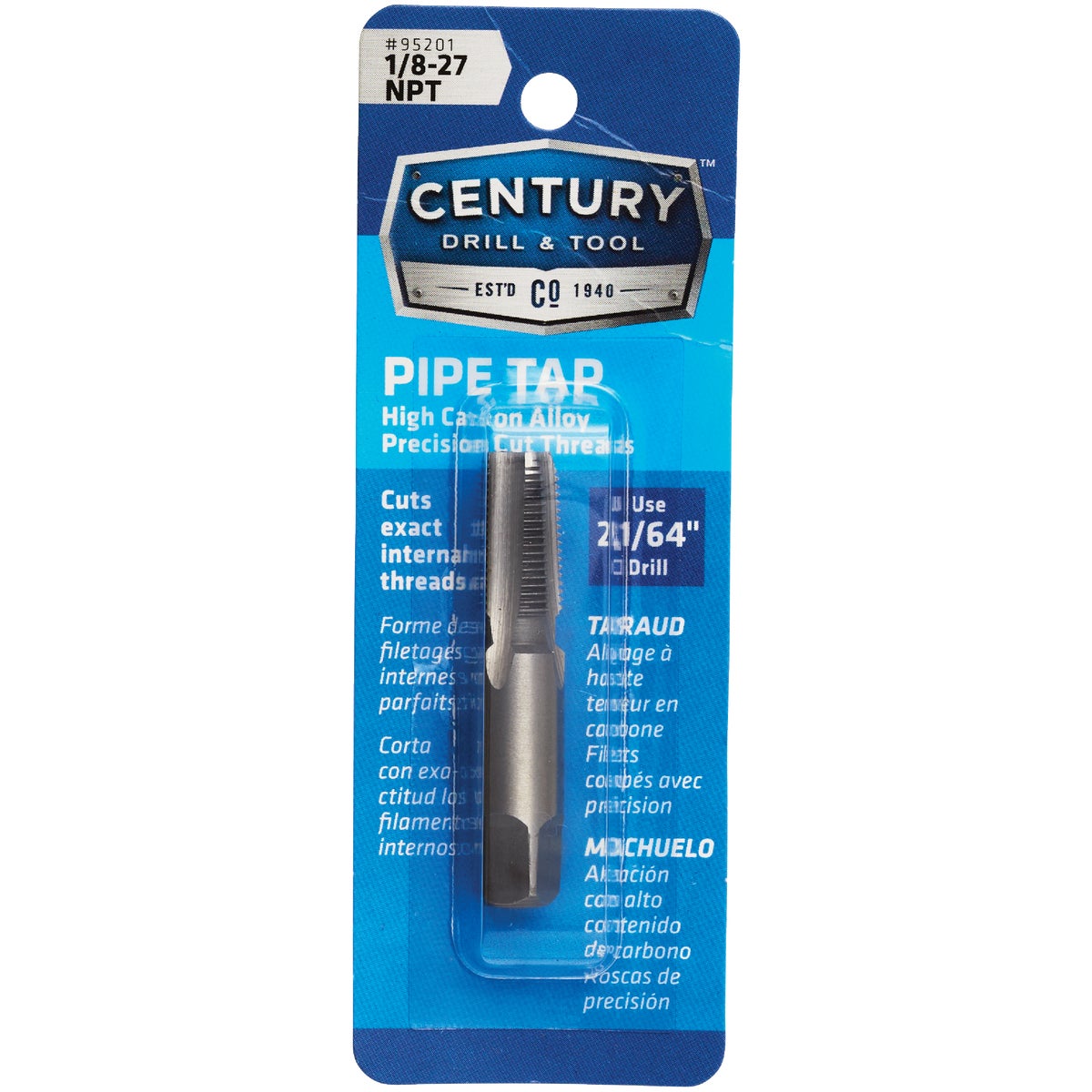 Century Drill & Tool 1/8-27 NPT National Pipe Thread Tap