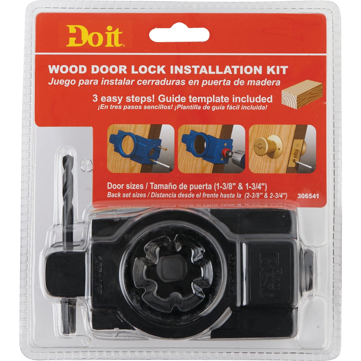 Do it Carbon Door Lock Installation Kit for Wood or Composite Doors