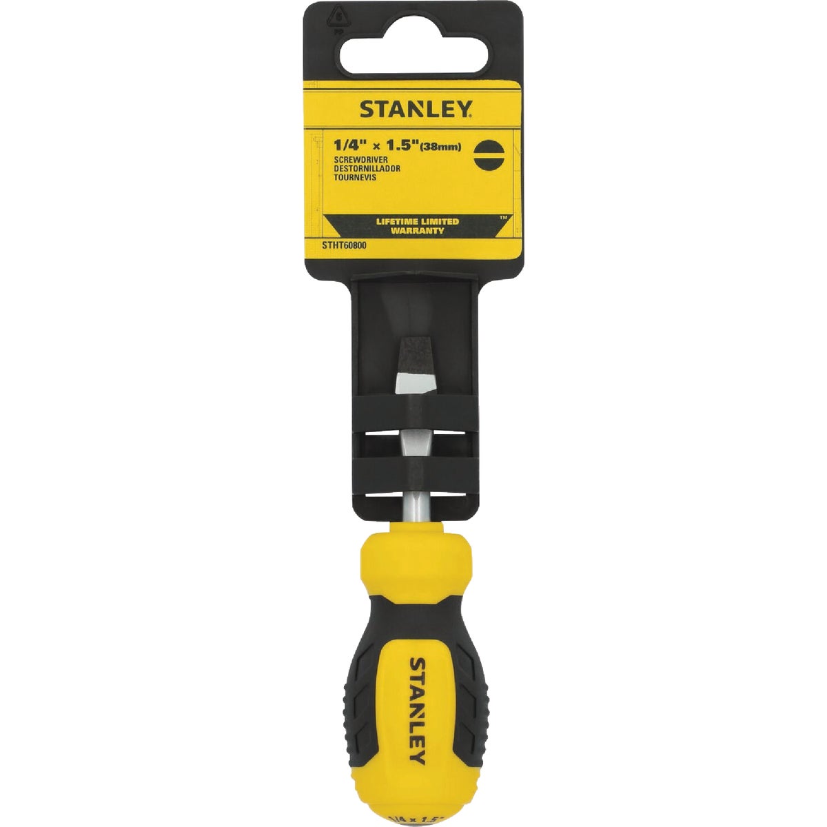 Stanley 1/4 In. x 1.5 In. Slotted Screwdriver
